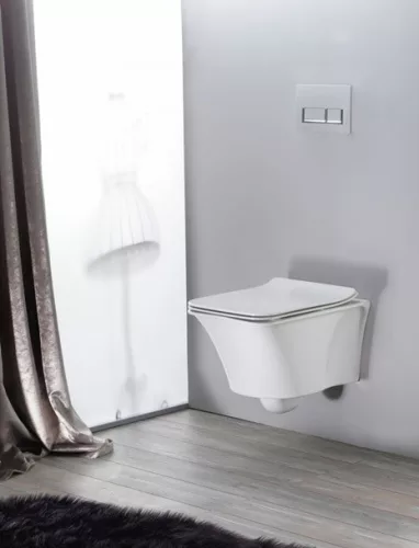 Cerastyle Ibiza Rimless fali WC Integrált bidet funkcióval