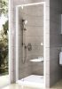 PDOP1-80 egyrészes nyíló zuhanyajtó fehér keret