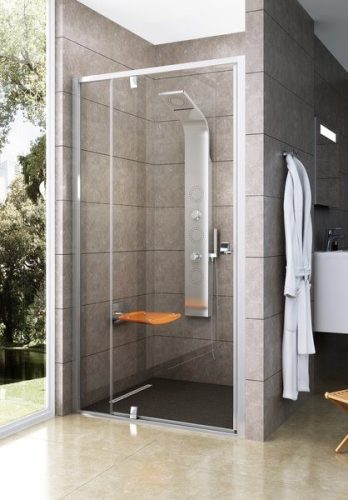 PDOP2-120 kétrészes nyíló zuhanyajtó króm