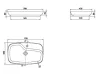 Cerastyle Nova 70x43 cm mosdó