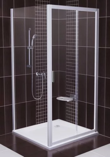 Ravak BLDP2 + BLPS 100x80 tolóajtós zuhanykabin