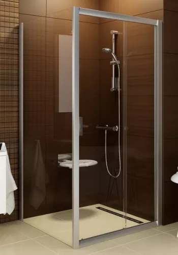 Ravak BLDP2 + BLPS 100x80 tolóajtós zuhanykabin