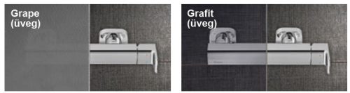 BLDP2 + BLPS 100x80 tolóajtós zuhanykabin grape üveg
