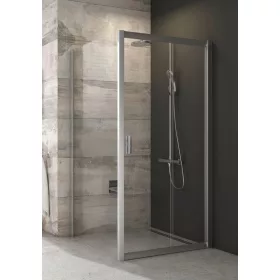 Ravak BLDP2 + BLPS 100x90 tolóajtós zuhanykabin