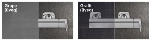 BLDP2 + BLPS 110x90 tolóajtós zuhanykabin grape üveg
