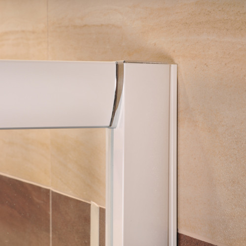 BLDP2 + BLPS 120x80 tolóajtós zuhanykabin fehér keret