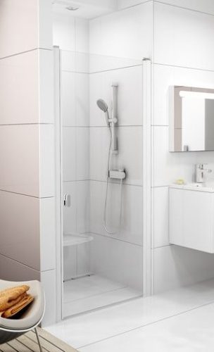 CSD1-90 nyílóajtós zuhanyajtó fehér profil