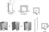 Ravak SmartLine SMSD2 + SMPS 90x80 zuhanykabin