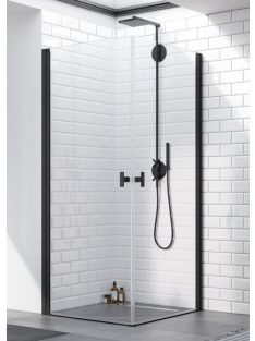 Nes Black KDD I 80x80 cm nyílóajtós zuhanykabin