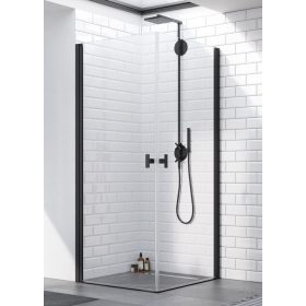 Radaway Nes Black KDD I 100x100 cm nyílóajtós zuhanykabin