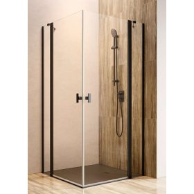   Radaway Nes Black KDD II. 100x100 cm nyílóajtós zuhanykabin