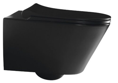 Sapho  Avva Rimless fali WC bidézuhannyal matt fekete