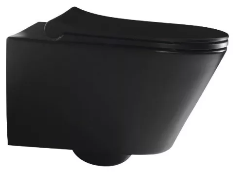 Sapho  Avva Rimless fali WC bidézuhannyal matt fekete