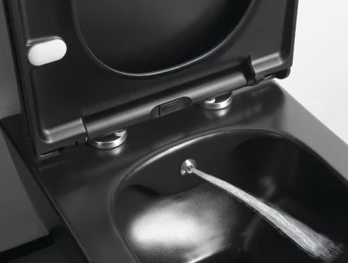 Sapho  Avva Rimless fali WC bidézuhannyal matt fekete