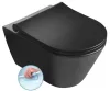 Sapho Avva Rimless fali WC fekete