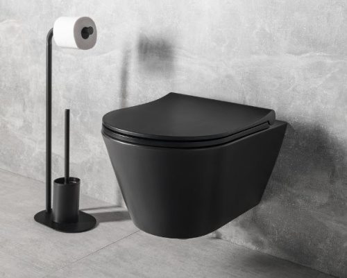 Sapho Avva Rimless fali WC fekete