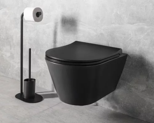 Sapho Avva Rimless fali WC fekete