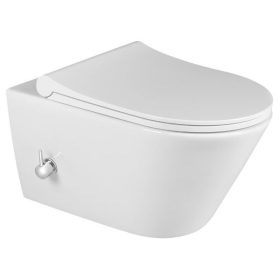 Sapho Avva Rimless fali WC bidézuhannyal, csapteleppel