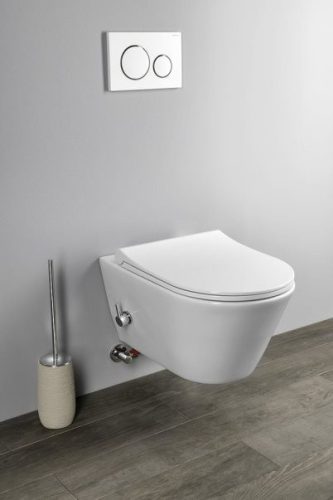 Sapho Avva Rimless fali WC bidézuhannyal, csapteleppel