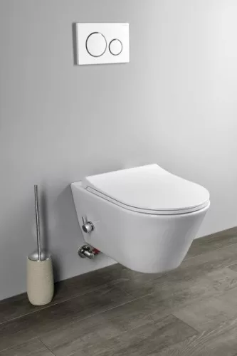Sapho Avva Rimless fali WC bidézuhannyal, csapteleppel