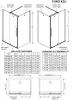 Radaway Furo KDJ 90x90 cm szögletes zuhanykabin