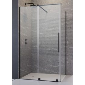 Radaway Furo Black KDJ 100x90 cm szögletes zuhanykabin