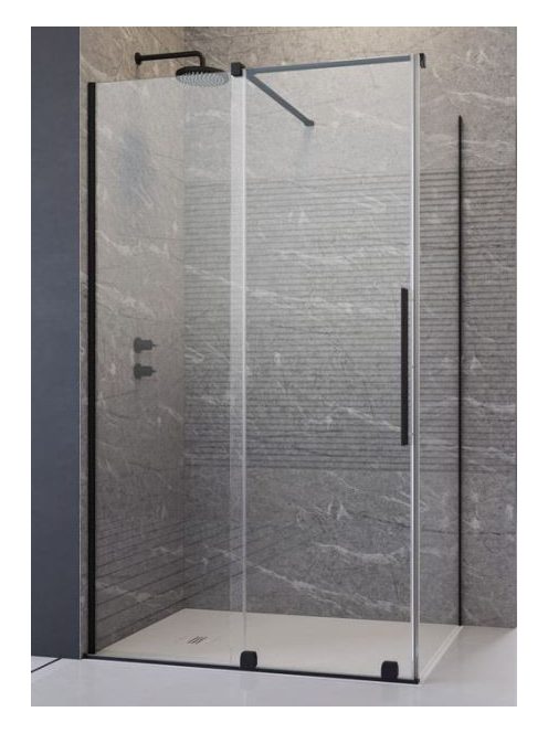 Furo Black KDJ 100x90 cm szögletes zuhanykabin