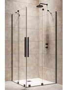 Furo Black KDD 80x80 cm szögletes zuhanykabin