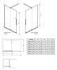 Radaway Furo Walk-in 120 cm zuhanyfal