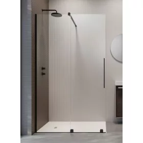 Radaway Furo Black Walk-in 140 cm zuhanyfal