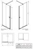 Radaway Furo Black DWJ RH 100 cm zuhanyajtó