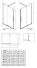 Radaway Furo Black DWJ 140 cm zuhanyajtó