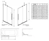 Radaway Furo Black PND II 170 cm kádparaván