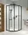 Radaway Premium Pro Black PDD 90x80 cm íves zuhanykabin