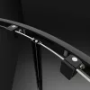 Radaway Premium Pro Black DWJ 130 cm tolóajtós zuhanyajtó