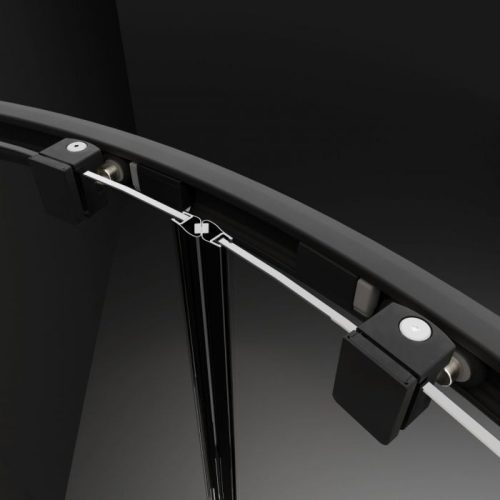 Radaway Premium Pro Black DWJ 130 cm tolóajtós zuhanyajtó