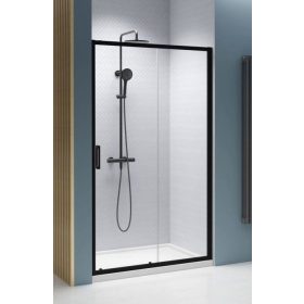Radaway Premium Pro Black DWJ 150 cm tolóajtós zuhanyajtó