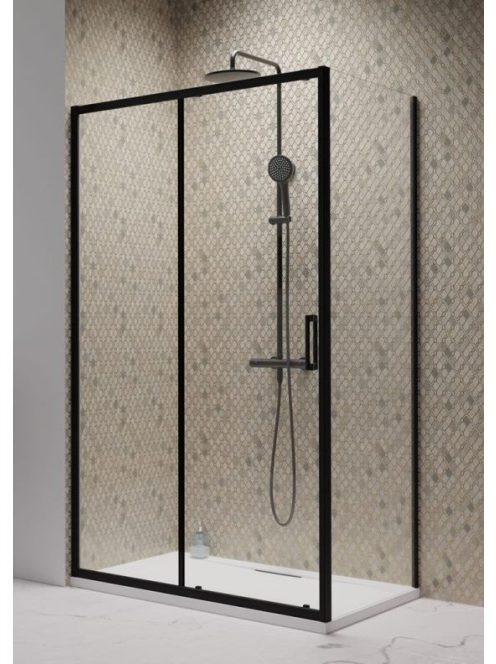 Premium Pro Black KDJ 100x90 cm szögletes zuhanykabin