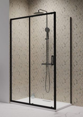 Radaway Premium Pro Black KDJ 110x90 cm szögletes zuhanykabin