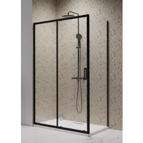   Radaway Premium Pro Black KDJ 140x75 cm szögletes zuhanykabin