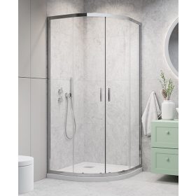 H2O Comfort E 100x80 cm íves, tolóajtós zuhanykabin