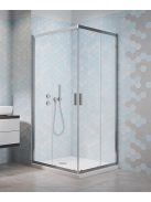 Comfort D 100x80 cm szögletes, tolóajtós zuhanykabin