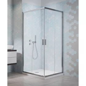 H2O Comfort D 100x80 cm szögletes, tolóajtós zuhanykabin
