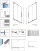 Radaway Furo SL Walk-in 110 cm zuhanyfal