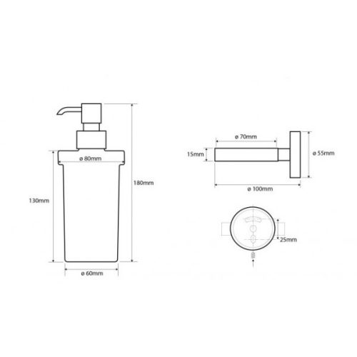 Sapho BEMETA Omega folyékony szappanadagoló