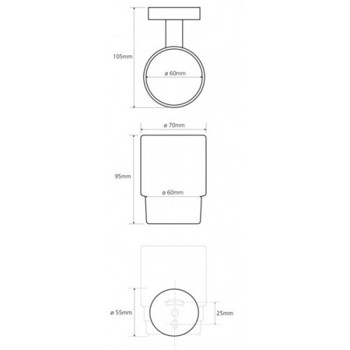 Sapho BEMETA Omega pohártartó