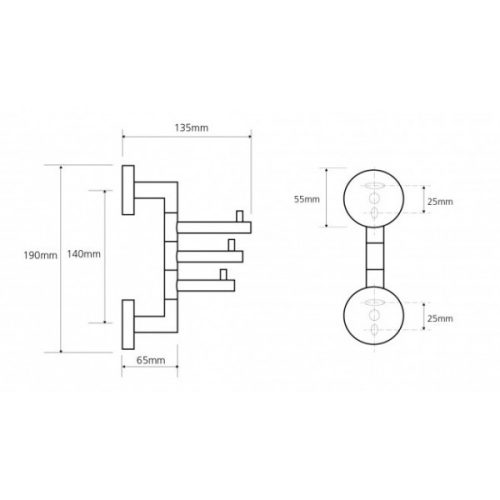 Sapho BEMETA Omega tripla fogas