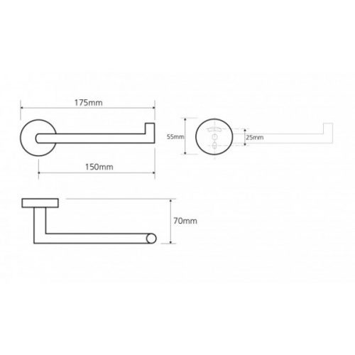 Sapho BEMETA Omega wc papír tartó