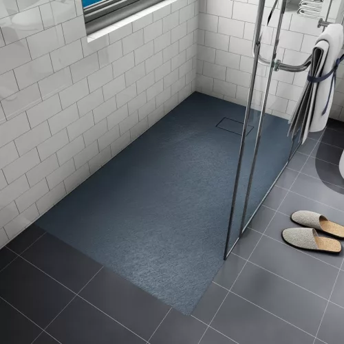 Sanotechnik SMC 100x80 cm méretre vágható zuhanytálca fekete