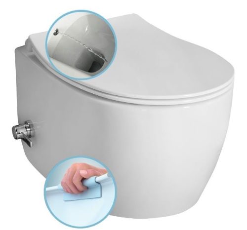 Sapho Sentimenti Rimless fali WC bidé csapteleppel